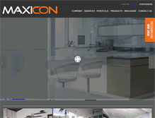 Tablet Screenshot of maxiconusa.com